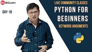 Keyword Arguments in Python  LIVE Community Classes  MySirG