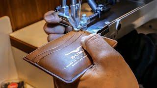 가죽공예 12년 가죽공예가가 만드는 수제 카드지갑? 최고급 핸드메이드 가죽지갑이 만들어지는 과정 Process of Making Handmade Leather Wallet