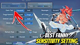 BEST FANNY SENSITIVITY SETTING  FANNY SETTING CONTROL 2023 - Mobile Legends