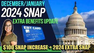 NEW 2024 SNAP INCREASE NEW $100 SNAP INCREASE PROPOSAL 2024 Extra SNAP & Pilot Programs