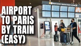 Train from Paris Airport CDG to Paris Center RER B