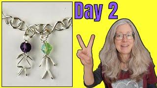 Day 2 of the 10-Day Wire Charm Bracelet Making Challenge