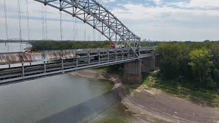 Indiana woman narrowly avoids injury when rebar impales her car on Sherman Minton Bridge