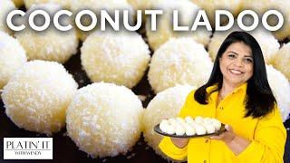 Super EASY 10 Minutes Coconut Ladoo  Nariyal Laddu Recipe