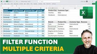 Excel FILTER Function Multiple Criteria  AND OR Criteria