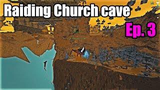 Raiding Church Cave ? 5k tek bullets per turret  Ark Scorched Série Ep. 3 pt-BR