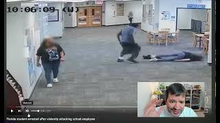 Florida Student Knocks out teacher for taking his Switch‼️