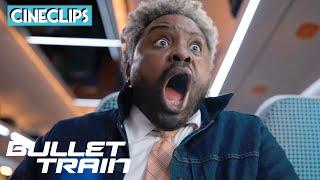 Bullet Train  Fight In The Quiet Coach ft Brad Pitt  CineClips