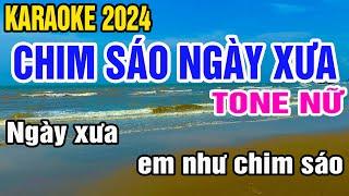 Chim Sáo Ngày Xưa Karaoke Tone Nữ Nhạc Sống gia huy karaoke