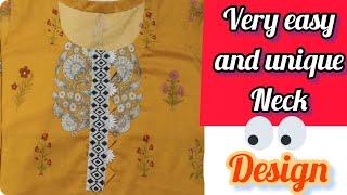 Very nice simple and beautiful neck design cutting and stitching latest neck design.