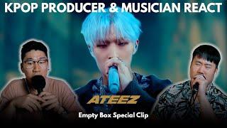 Musicians react & review  ATEEZ - Empty Box Special Clip