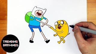 How To Draw Finn and Jake Adventure Time Easy step by step