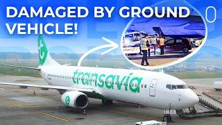 Transavia Boeing 737-800 Damaged By Ground Vehicle With Inactive Brakes