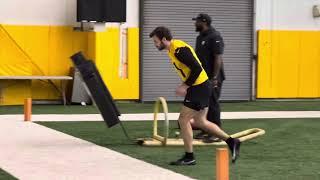 Sights sounds of drills from Day 1 of the Steelers’ 2024 rookie minicamp