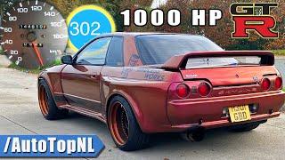 1000HP NISSAN GTR R32 *INSANE* 100-300KMH & FLYBY SOUND by AutoTopNL