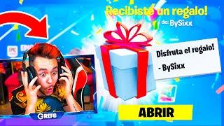 REGALÉ Skins a Streamers en Fortnite... se corta el pelo