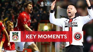 Wrexham AFC v Sheffield United  Key Moments  Fourth Round  Emirates FA Cup 2022-23