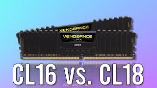 DDR4 3600 CL16 vs CL18 Does it matter for Gaming?