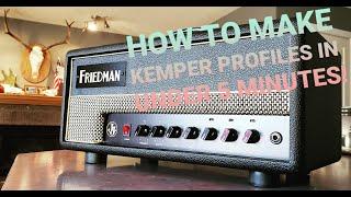 How To Make Kemper Profiles in Under 5 Minutes