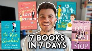 i read 7 romance books in 7 days to fill the void