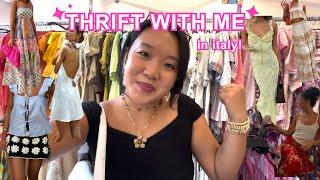 THRIFTING my pinterest board in ITALY vlog + try on haul