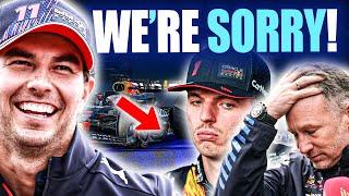 Red Bull Admit HUGE MISTAKE With APOLOGY To Sergio Perez