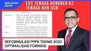 KABAR GEMBIRA DARI MENPANRB REFORMULASI FORMASI PPPK TEKNIS TAHUN 2022