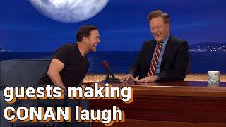 Guests making Conan laugh  COMPILATION