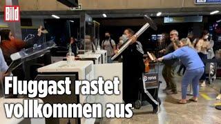 Passagiere randalieren im Flughafen von Sao Paolo