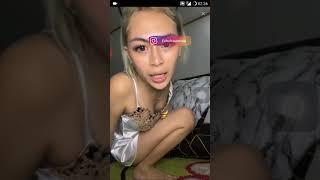 Bigo Lingerie Satin Putih  Echa Frauen goyang ebot hot