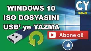 ISO TO USB ISO DOSYASINI USB BELLEĞE YAZDIRMA