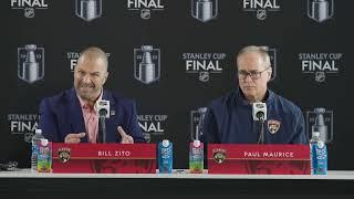 Bill Zito & Paul Maurice Florida Panthers 2023 Stanley Cup Final @ Vegas Golden Knights