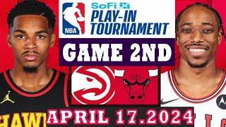 Chicago Bulls Vs Atlanta Hawks Game 1ST Highlights  April 17 2024  NBA Play in