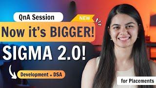 QnA Session with Shradha Maam  Sigma New Batch  Web Development + DSA  Bigger this time