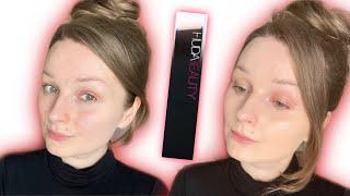 *NEW* HUDA BEAUTY FAUX FILTER SKIN FINISH FOUNDATION STICK FIRST IMPRESSION REVIEW