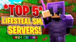 TOP 5 *NEW* LIFESTEAL SMP SERVERS IN 2024  1.20+ New Minecraft Lifesteal SMP Servers