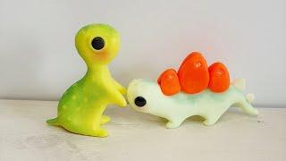 New baby dinosaur  quick polymer clay modeling