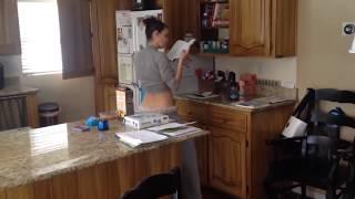 Hott Mom Caught Dancing In The Kitchen