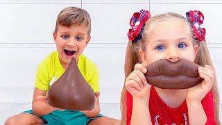 Diana y Roma - dulces y caramelos Desafío para niños