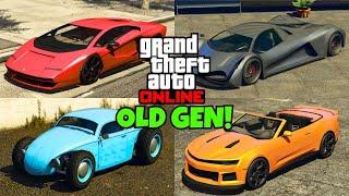 TOP 5 FASTEST CARS IN GTA ONLINE *OLD GEN* UPDATED JULY 2024