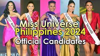 Miss Universe Philippines 2024 - Official Candidates