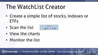 Getting Started - The Watchlist and Portfolio Creators