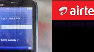 PUK CODE AIRTEL Unlock