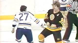 Terry OReilly vs Larry Playfair NHL Nov 983