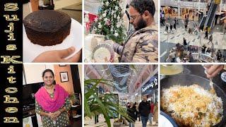 Christmas Shopping Vlog Prepared a tasty Christmas Plum CakeQuick & simple vegetable dum Biryani