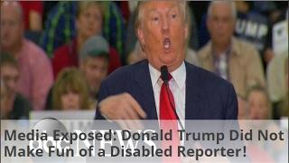 Media Exposed Donald Trump Did NOT Make Fun of a Disabled Reporter