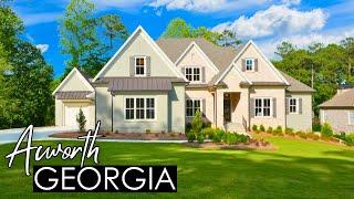 NEW Luxury Home for Sale in GATED GOLF COURSE Community NW of ATLANTA  Ultimate Dream Home Tour