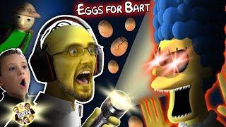 SIMPSONS GURKEY GAME  FGTEEV gets EGGS FOR BART  Dudz w Chases Voice