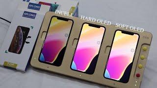 Bandingkan INCELL vs OLED Hard vs OLED Soft screen iPhone X