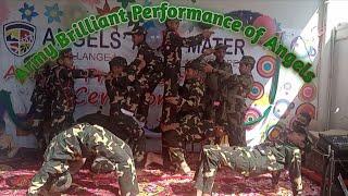 Outclass Army Performance of School Boys